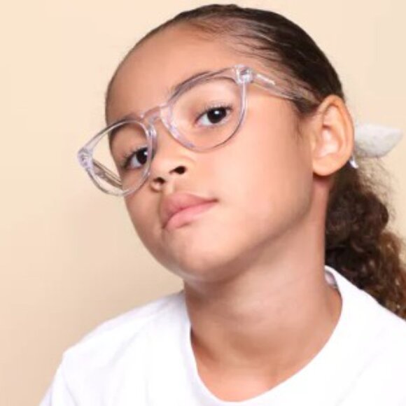 Versace Kids VK3321U 5372 Cat Eye Eyeglasses 48mm - Pink Transparent - Picture 3 of 10